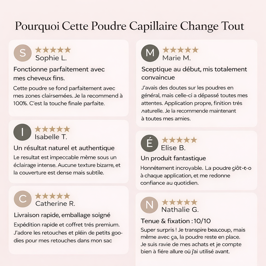 Poudre densifiante pour cheveux